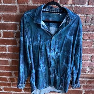 LIMITED EDITION Robert Graham Multicolor Soft Denim Shirt